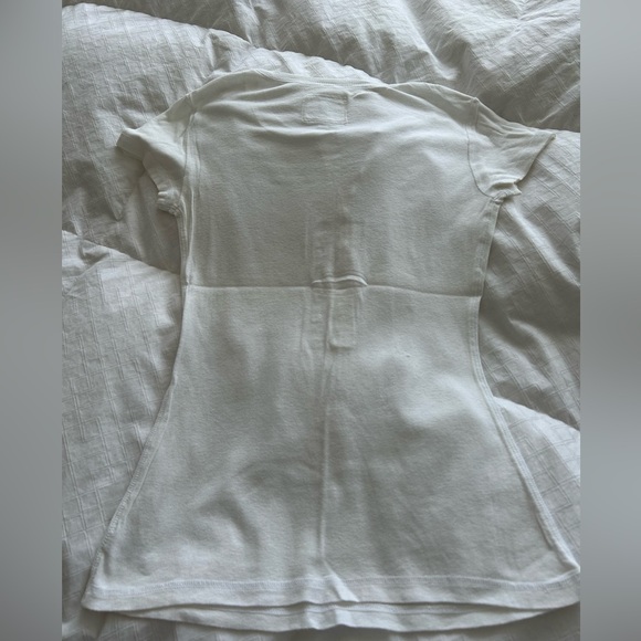 La SENZA (2) Vintage Light Pink Henley Cap Sleeve T-shirt - Picture 9 of 10